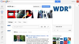 Screenshot WDR.de bei Google+