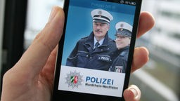 Startbild der Polizei-NRW-App
