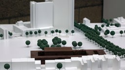 Modell des neuen Kölner Stadtarchivs