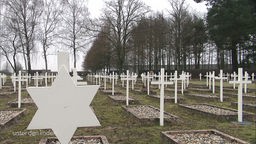 Aufnahme von einem Friedhof der Opfer des Holocaust