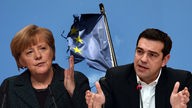 Angela Merkel und Alexis Tsipras