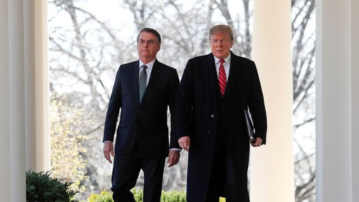 US-Präsident Donald Trump und der brasilianische Präsident Jair Bolsonaro 2019 in Washington