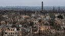 Zerstörte Gebäude in der Stadt Mariupol (22.03.2024)