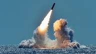 Raketentest des U-Boots USS Nebraska vor der Küste Kaliforniens