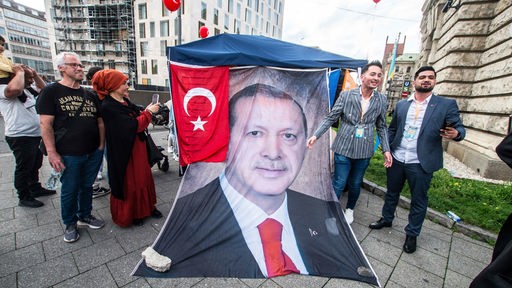 Erdogan-Anhänger in München am 06.05.2023