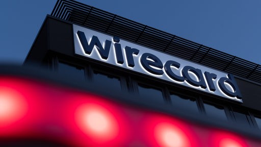 Der Schriftzug von Wirecard ist an der Firmenzentrale des Zahlungsdienstleisters in Aschbeim bei München zu sehen (20.07.2020).