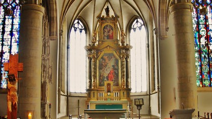 Blick auf den Altar in St. Peter in Recklinghausen