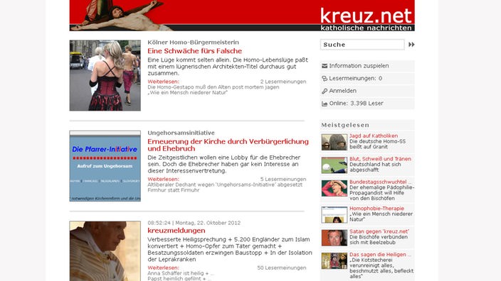 Webseite www.kreuz.net
