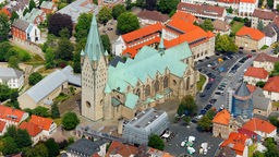 Paderborn Dom Vollansicht von oben fotografiert