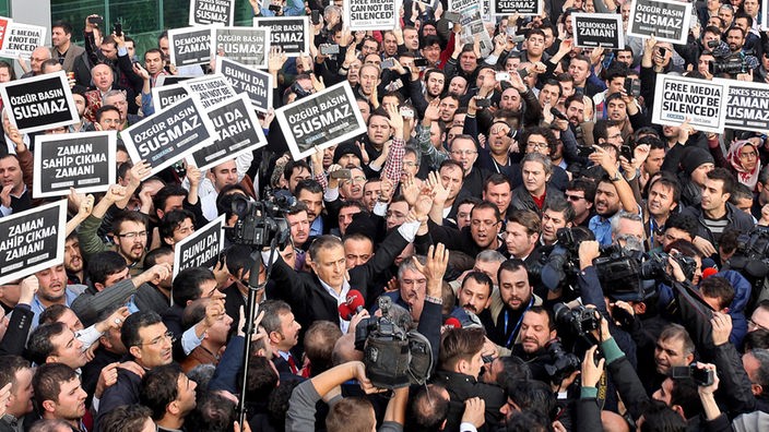 Demonstration der türkischen Gülen-Bewegung