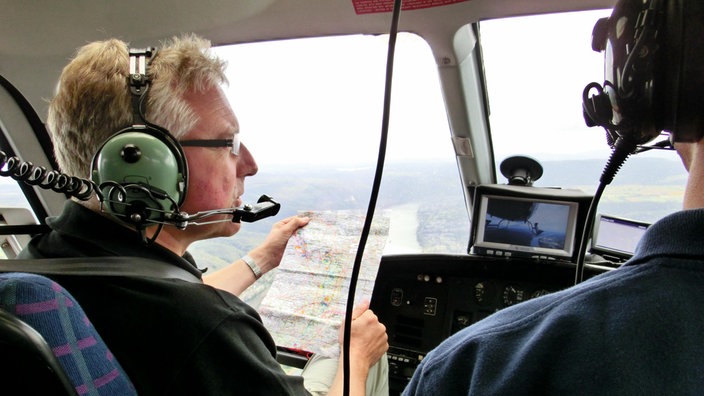 Hubschrauber-Cockpit