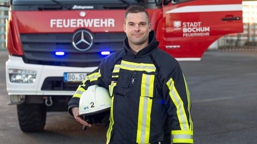 Die Feuerwehrleute: Jörg, Gruppenführer und stellv. Zugführer