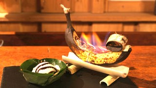 Dessert von Thomas Seggewiß: Bananenschiff