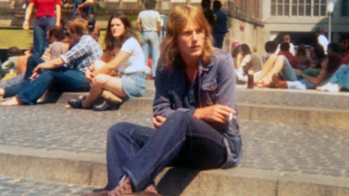 Ludwig Brenneke mit langen Haaren in den 70er Jahren