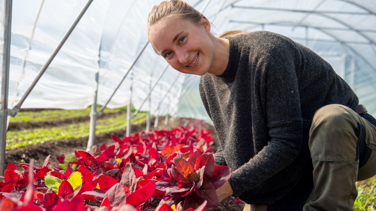 Marie Woeste bei der Arbeit. 