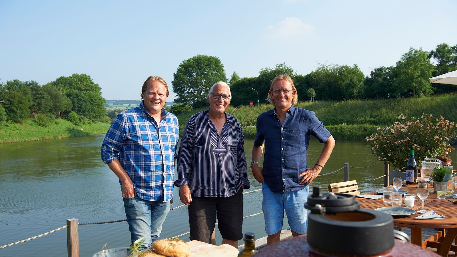Frank Buchholz, Björn Freitag und Skipper Heinz-Dieter Fröse.