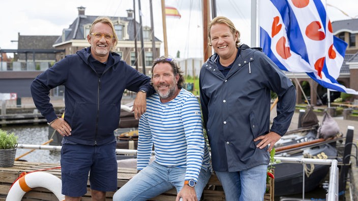 Frank Buchholz, Skipper Kai Linnenbrügger und Björn Freitag