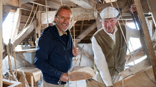 Frank Buchholz mit Müllermeister Cees Notenboom