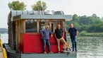 Heinz-Dieter Fröse,Frank Buchholz und Björn Freitag an Bord der unaone.