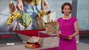 Anna Planken im Markt-Studio, Top-Thema: Lebensmittel retten im Discounter – mehr als Greenwashing?