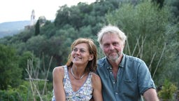 Michael und Margrozata vor einem ligurischen Wald 