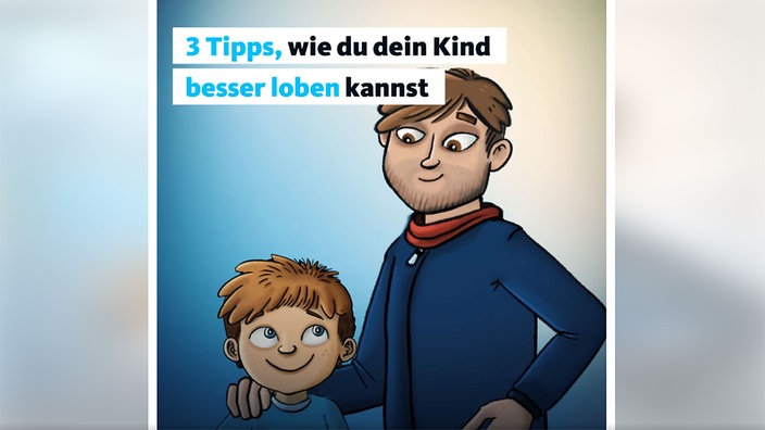 Illustration: Kind wird gelobt