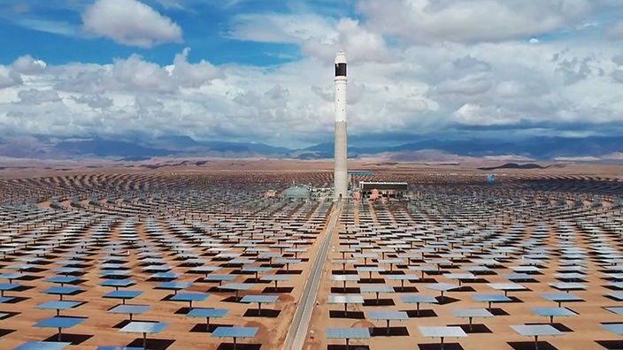 Solaranlage in der Wüste