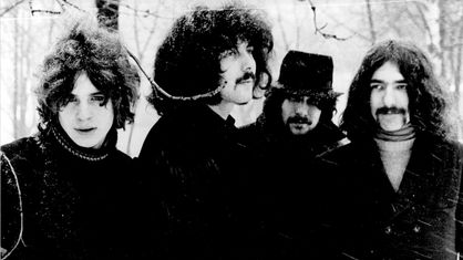 Die britische Heavy-Metal-Band Black Sabbath, undatierte Aufnahme.