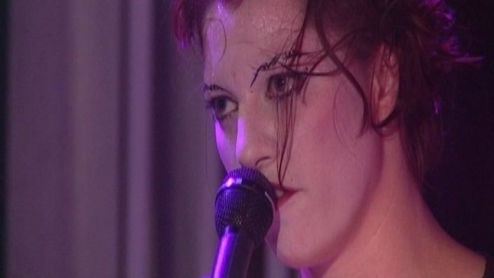Amanda Palmer von den Dresden Dolls beim Haldern Pop Festival 2004