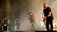 In Flames während eines Auftrittes im Rahmen des "XXIV. With Full Force Festival 2017" vom 22.06. - 24.06.2017 in Ferropolis, Gräfenhainichen.