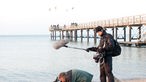 Das Kamerateam des Rockpalastes am Stand der Ostsee