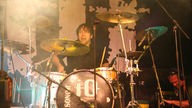 Dennis Poschwata am Schlagzeug von iO beim Underground Festival 2007
