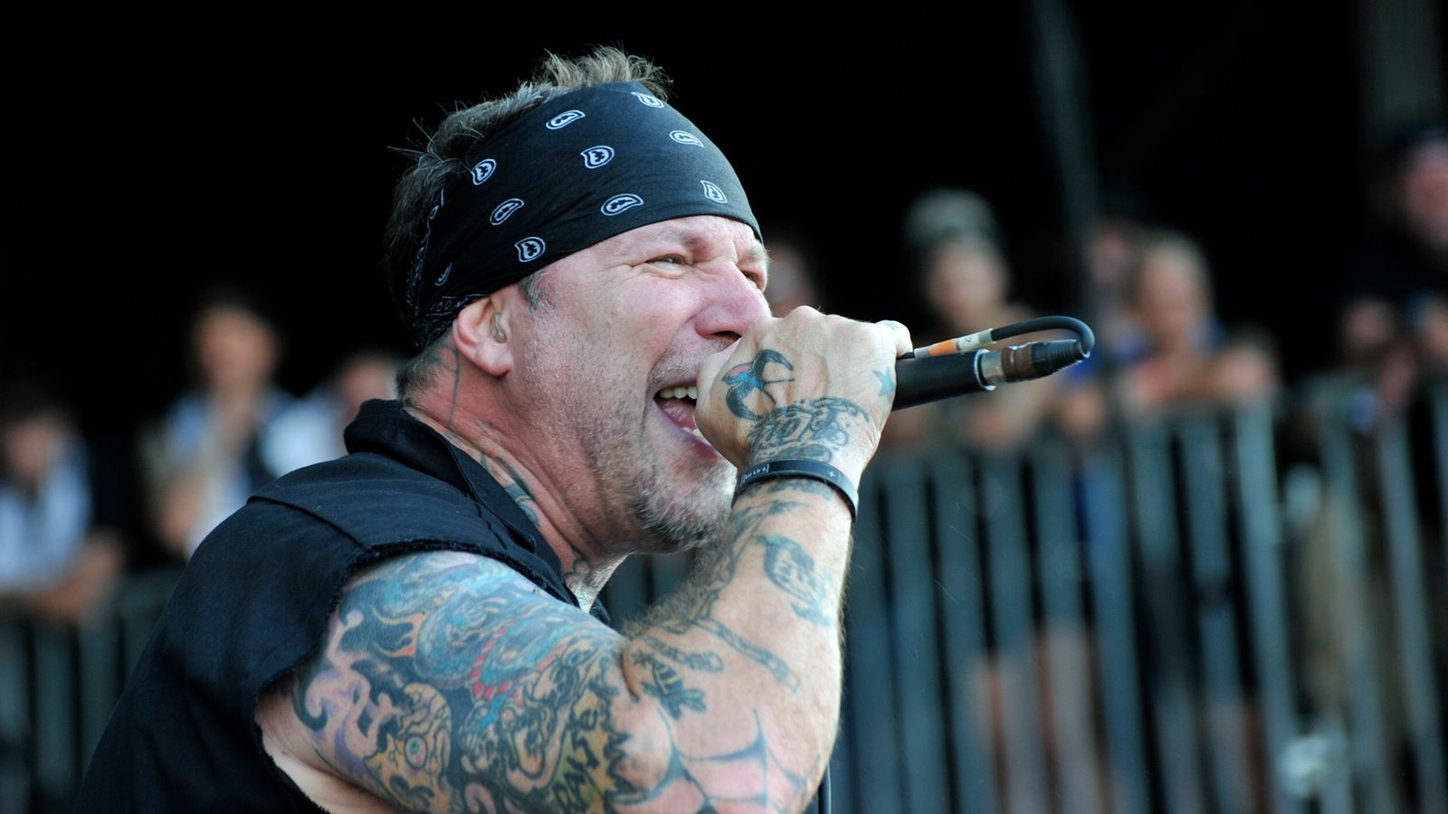 Agnostic Front-Sänger Roger beim With Full Force 2015