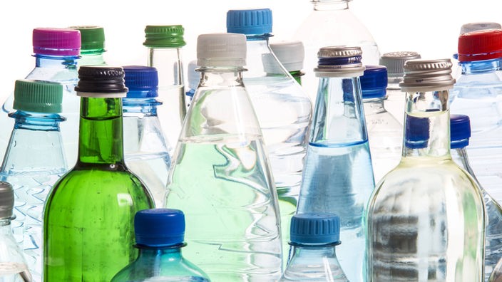 Verschiedene Wasserflaschen