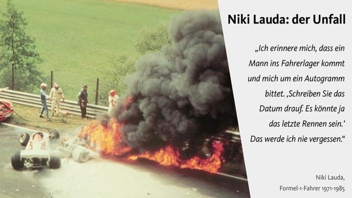 Niki Laudas Unfall im E-Book "Geheimnis Nürburgring".