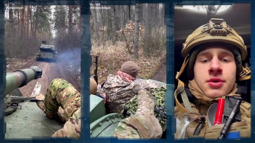 Der ukrainische Soldat Miroslav Velgan berichtet auf der Social Media-Plattform TikTok von der Front.