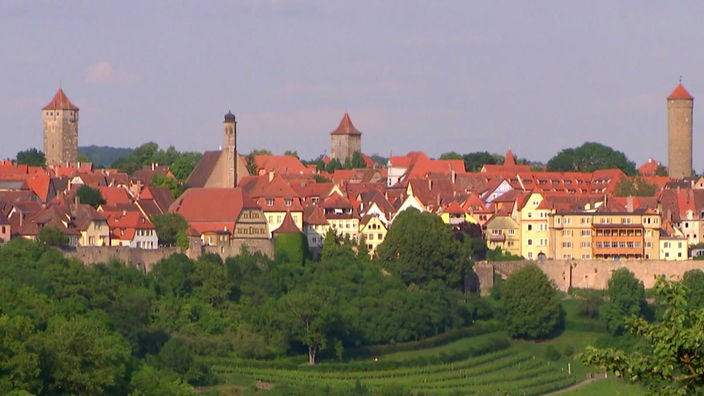Blick auf Rothenburg ob der Tauber