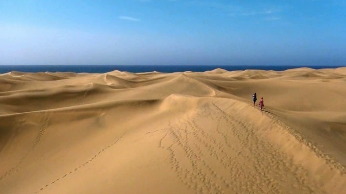 Die Dünen von Maspalomas sind das Wahrzeichen von Gran Canaria.