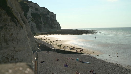 Das Bild zeigt den Strand von Ètretat