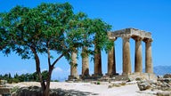 Reste des Tempel des Apollo in Olympia