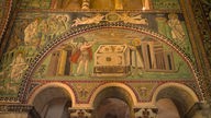 Farbige Wandgestaltung der Basilika di San Vitale