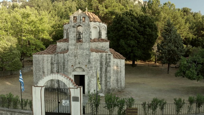 Außenansicht der Kapelle Ágios Nikólaos Fountoukli