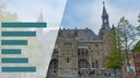 Rathaus Aachen, symbolisches Balkendiagramm