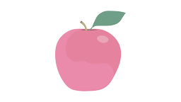 Auf dem Bild ist ein illustrierter Apfel zu sehen.