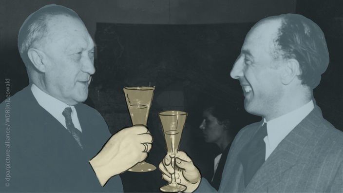 Konrad Adenauer und Karl Arnold