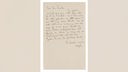 Ein handgeschriebener Brief von Franz Kafka aus dem Jahr 1920. Der Brief von Franz Kafka über seine Schreibblockade wird beim Auktionshaus Sotheby's versteigert.