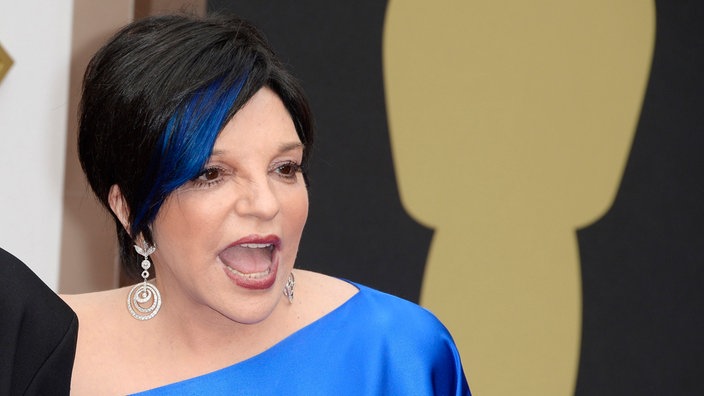 US-Sängerin Liza Minnelli trifft 2014 bei der 86. Oscar-Verleihung am Dolby Theatre in Hollywood ein.