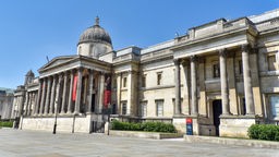 Außenansicht der National Gallery in London.