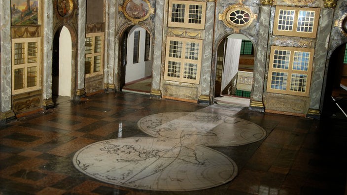 Schaumodell eines königlichen Gebäudes, Innenansicht, Museum Het Valkhof, Nimwegen