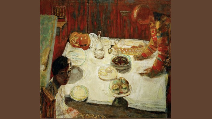 Pierre Bonnard: Das Esszimmer. Gemälde des Künstlers